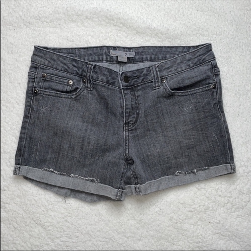 Denim Shorts Cut off 2.1 Gray stretch denim Size 28